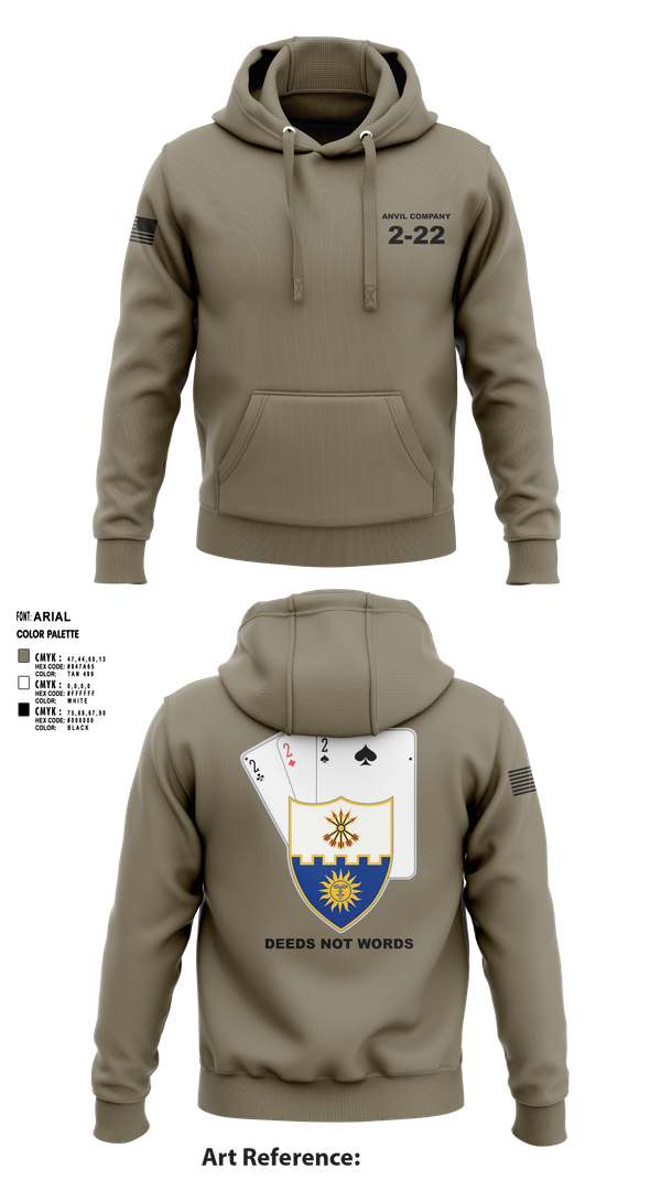 Hoodie, Anvil company, 2-22 Infantry, Army, Teamtime, Team time, sublimation, custom sports apparel, team uniforms, spirit wear, spiritwear, sports uniforms, custom shirts, team store, custom team store, fundraiser sports, apparel fundraiser