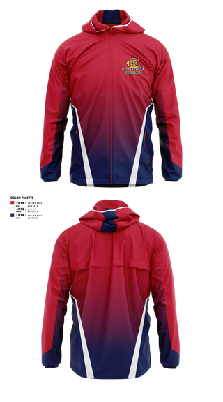 Windbreaker, Clarksville Wildcats, Men's Lacrosse, Teamtime, Team time, sublimation, custom sports apparel, team uniforms, spirit wear, spiritwear, sports uniforms, custom shirts, team store, custom team store, fundraiser sports, apparel fundraiser