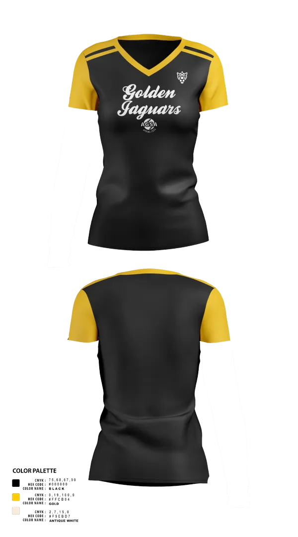 Womens Short Sleeve Vneck Shirt, Golden Jaguars Softball, Softball, Teamtime, Team time, sublimation, custom sports apparel, team uniforms, spirit wear, spiritwear, sports uniforms, custom shirts, team store, custom team store, fundraiser sports, apparel fundraiser
