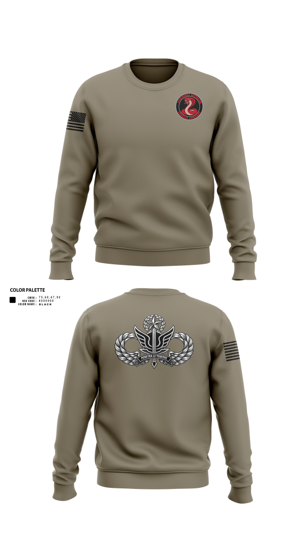 Crew Neck Sweatshirt, 112th SIG BN (SO)(A), Army, Teamtime, Team time, sublimation, custom sports apparel, team uniforms, spirit wear, spiritwear, sports uniforms, custom shirts, team store, custom team store, fundraiser sports, apparel fundraiser