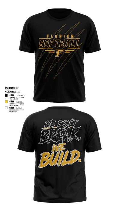 Florien Blackcats Short Sleeve Performance Shirt - 10