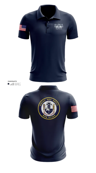 Short Sleeve Performance Polo, USCGC SEADEVIL, , Teamtime, Team time, sublimation, custom sports apparel, team uniforms, spirit wear, spiritwear, sports uniforms, custom shirts, team store, custom team store, fundraiser sports, apparel fundraiser