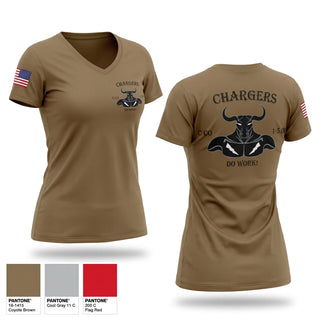 Womens Short Sleeve Vneck Shirt, Charger, Army, Teamtime, Team time, sublimation, custom sports apparel, team uniforms, spirit wear, spiritwear, sports uniforms, custom shirts, team store, custom team store, fundraiser sports, apparel fundraiser