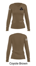 Red currahee 4374170 Women's Long Sleeve V-neck Shirt - 17