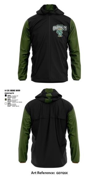 Windbreaker, Cactus Fc, Men's Soccer, Teamtime, Team time, sublimation, custom sports apparel, team uniforms, spirit wear, spiritwear, sports uniforms, custom shirts, team store, custom team store, fundraiser sports, apparel fundraiser