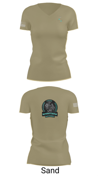 Womens Short Sleeve Vneck Shirt, Shooters odyssey, National Guard, Teamtime, Team time, sublimation, custom sports apparel, team uniforms, spirit wear, spiritwear, sports uniforms, custom shirts, team store, custom team store, fundraiser sports, apparel fundraiser
