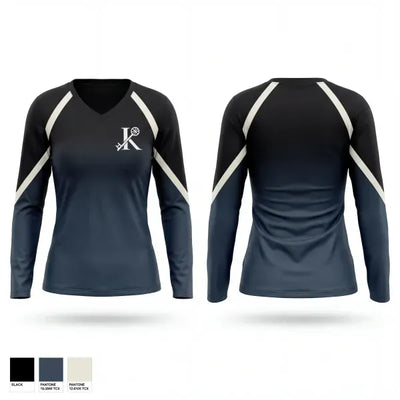 Key 25959048 Women's Long Sleeve V-neck Shirt - 1
