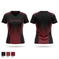 Lowell black Women's Short Sleeve V-neck Shirt - 1