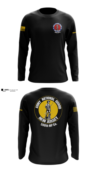 Long Sleeve Performance Shirt, 508th MP Co, National Guard, Teamtime, Team time, sublimation, custom sports apparel, team uniforms, spirit wear, spiritwear, sports uniforms, custom shirts, team store, custom team store, fundraiser sports, apparel fundraiser