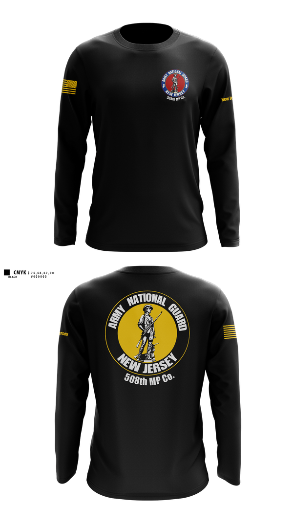 Long Sleeve Performance Shirt, 508th MP Co, National Guard, Teamtime, Team time, sublimation, custom sports apparel, team uniforms, spirit wear, spiritwear, sports uniforms, custom shirts, team store, custom team store, fundraiser sports, apparel fundraiser
