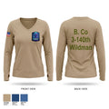 3-140th 75815319 Women's Long Sleeve V-neck Shirt - 1