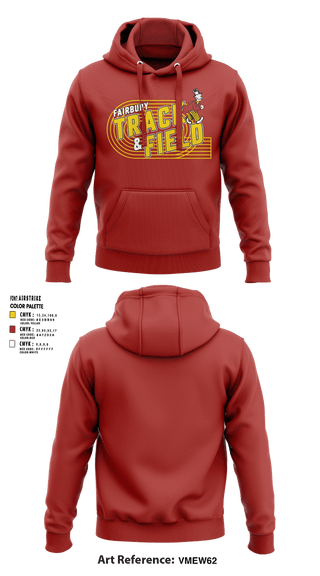 Hoodie, Fairbury Jeffs Track & Field, Track & Field, Teamtime, Team time, sublimation, custom sports apparel, team uniforms, spirit wear, spiritwear, sports uniforms, custom shirts, team store, custom team store, fundraiser sports, apparel fundraiser