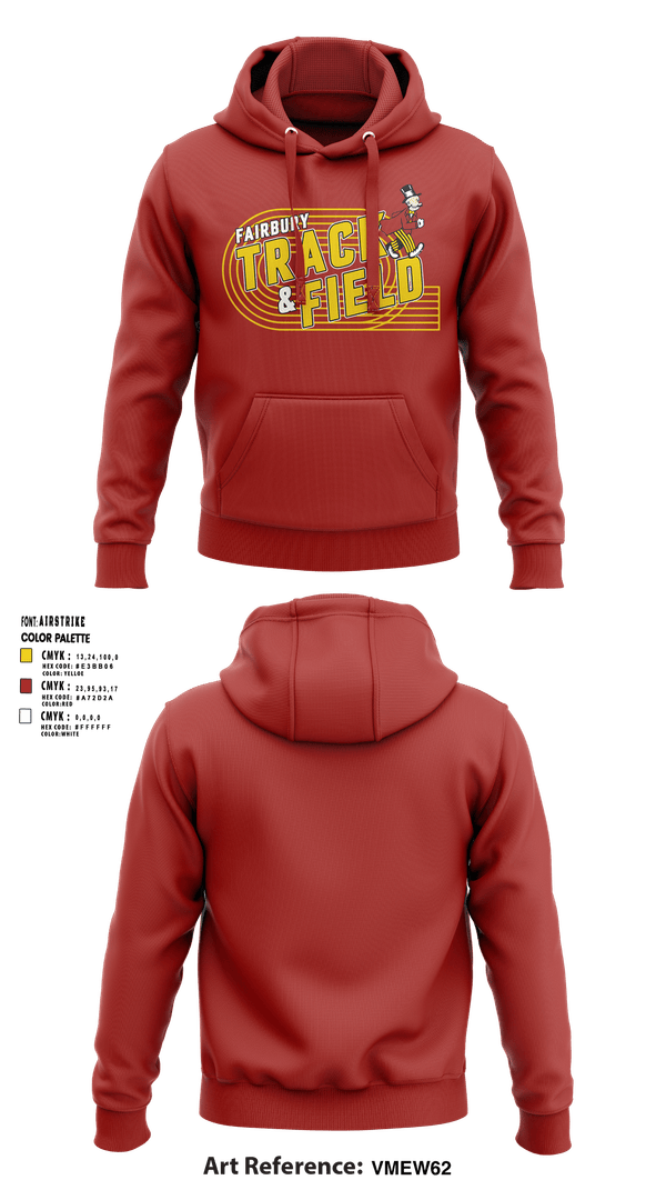 Hoodie, Fairbury Jeffs Track & Field, Track & Field, Teamtime, Team time, sublimation, custom sports apparel, team uniforms, spirit wear, spiritwear, sports uniforms, custom shirts, team store, custom team store, fundraiser sports, apparel fundraiser