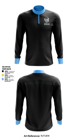 Quarter Zip Jacket, NBC BULLS, Men's Basketball, Teamtime, Team time, sublimation, custom sports apparel, team uniforms, spirit wear, spiritwear, sports uniforms, custom shirts, team store, custom team store, fundraiser sports, apparel fundraiser