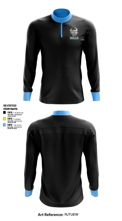 NBC BULLS 15155634 Quarter Zip Jacket - 5