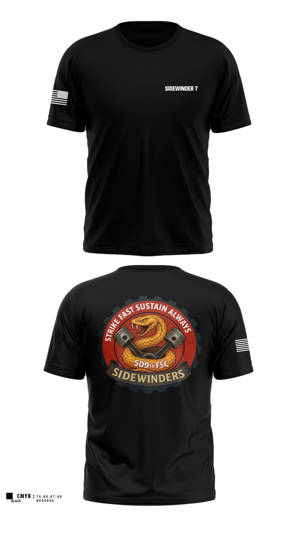 Old School Cotton Feel Shirt, 509th FSC, Army, Teamtime, Team time, sublimation, custom sports apparel, team uniforms, spirit wear, spiritwear, sports uniforms, custom shirts, team store, custom team store, fundraiser sports, apparel fundraiser