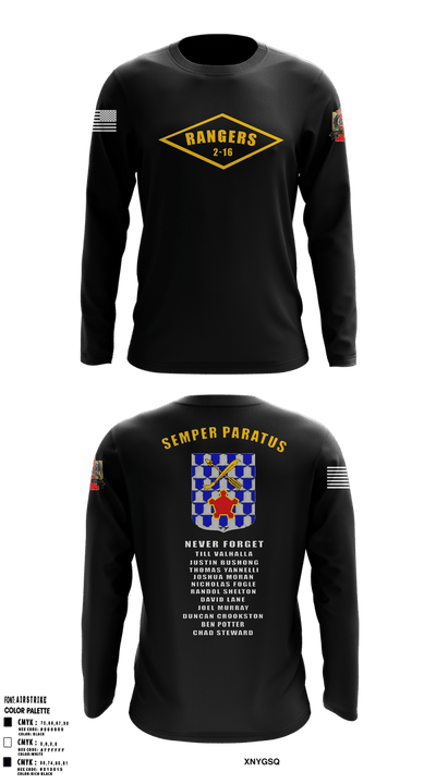 2-16 rangers 46509230 Long Sleeve Performance Shirt 22