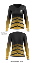Floyd County Volleyball 77433669 Women's Long Sleeve V-neck Shirt - 1