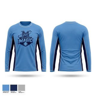 Long Sleeve Performance Shirt, Michiana Magic Baseball Club, Baseball, Teamtime, Team time, sublimation, custom sports apparel, team uniforms, spirit wear, spiritwear, sports uniforms, custom shirts, team store, custom team store, fundraiser sports, apparel fundraiser