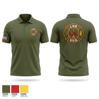 Short Sleeve Performance Polo, LSR VFD, Fire Department, Teamtime, Team time, sublimation, custom sports apparel, team uniforms, spirit wear, spiritwear, sports uniforms, custom shirts, team store, custom team store, fundraiser sports, apparel fundraiser