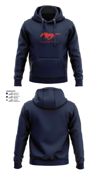 Hoodie, Tulare Western Mustangs, Tennis, Teamtime, Team time, sublimation, custom sports apparel, team uniforms, spirit wear, spiritwear, sports uniforms, custom shirts, team store, custom team store, fundraiser sports, apparel fundraiser