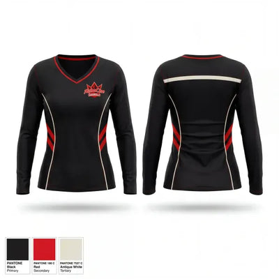 IMMORTALS 85922348 Women's Long Sleeve V-neck Shirt - 1