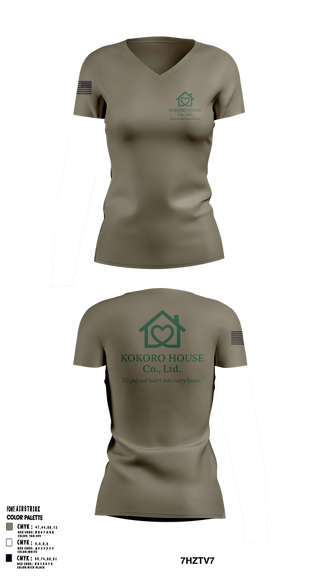 Womens Short Sleeve Vneck Shirt, KOKOROHOUSE, , Teamtime, Team time, sublimation, custom sports apparel, team uniforms, spirit wear, spiritwear, sports uniforms, custom shirts, team store, custom team store, fundraiser sports, apparel fundraiser