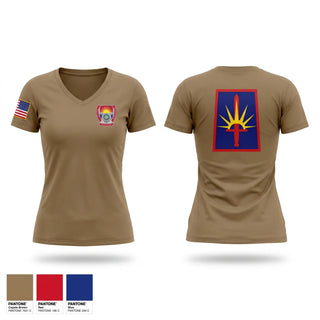 Womens Short Sleeve Vneck Shirt, FSC 204th ENG BN, National Guard, Teamtime, Team time, sublimation, custom sports apparel, team uniforms, spirit wear, spiritwear, sports uniforms, custom shirts, team store, custom team store, fundraiser sports, apparel fundraiser