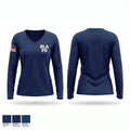DLA PD Women's Long Sleeve V-neck Shirt - 1