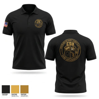 Short Sleeve Performance Polo, Crime Suppression Unit, Police, Teamtime, Team time, sublimation, custom sports apparel, team uniforms, spirit wear, spiritwear, sports uniforms, custom shirts, team store, custom team store, fundraiser sports, apparel fundraiser