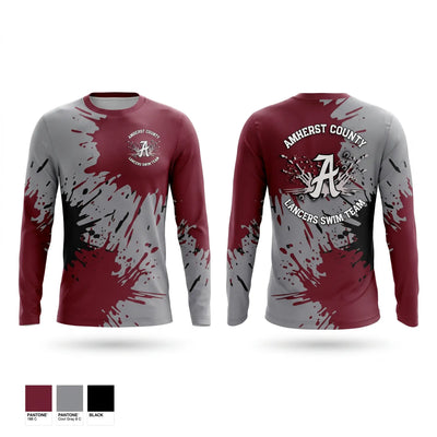 Amherst County High School Lancers Long Sleeve Performance Shirt - 1