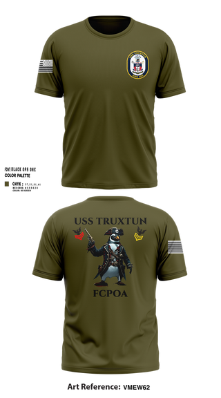 Short Sleeve Performance Shirt, USS TRUXTUN DDG 103, Navy, Teamtime, Team time, sublimation, custom sports apparel, team uniforms, spirit wear, spiritwear, sports uniforms, custom shirts, team store, custom team store, fundraiser sports, apparel fundraiser