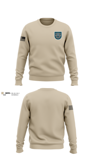 Crew Neck Sweatshirt, 2nd Battalion 19th SFG (Airborne), Army, Teamtime, Team time, sublimation, custom sports apparel, team uniforms, spirit wear, spiritwear, sports uniforms, custom shirts, team store, custom team store, fundraiser sports, apparel fundraiser