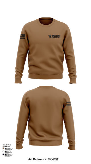 Crew Neck Sweatshirt, 12 CABS, , Teamtime, Team time, sublimation, custom sports apparel, team uniforms, spirit wear, spiritwear, sports uniforms, custom shirts, team store, custom team store, fundraiser sports, apparel fundraiser