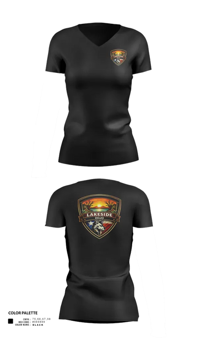West Texas Combatives 59550585 Women's Short Sleeve V-neck Shirt - 21