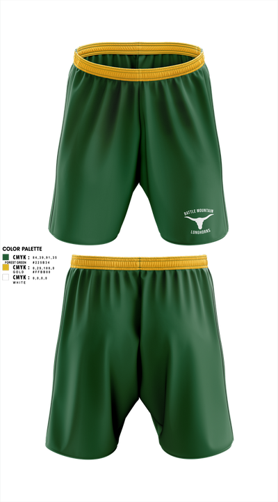 Battle Mountain Longhorns 79152921 Athletic Shorts With Pockets - 2