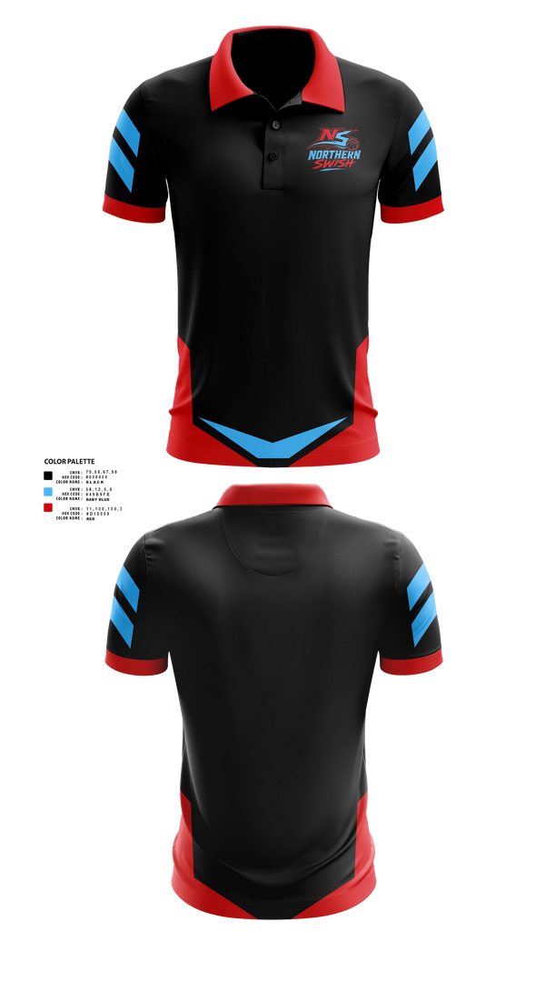 Short Sleeve Performance Polo, NORTHERN SWISH, Men's Basketball, Teamtime, Team time, sublimation, custom sports apparel, team uniforms, spirit wear, spiritwear, sports uniforms, custom shirts, team store, custom team store, fundraiser sports, apparel fundraiser
