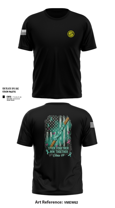 Texas Officer Candidate Class 69 17014937 Short Sleeve Performance Shirt - 105