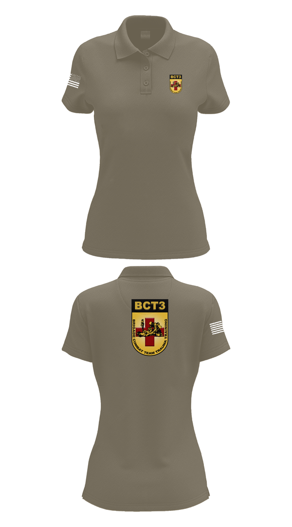 Womens Short Sleeve Performance Polo, BCT3, Army, Teamtime, Team time, sublimation, custom sports apparel, team uniforms, spirit wear, spiritwear, sports uniforms, custom shirts, team store, custom team store, fundraiser sports, apparel fundraiser