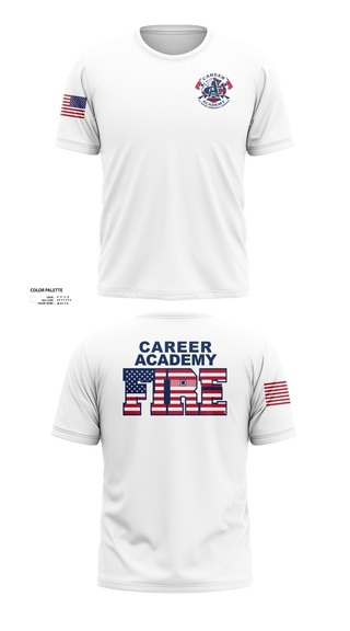 Soft Poly Tee Cotton Like Feel, FWCS Career Academy, Fire Department, Teamtime, Team time, sublimation, custom sports apparel, team uniforms, spirit wear, spiritwear, sports uniforms, custom shirts, team store, custom team store, fundraiser sports, apparel fundraiser