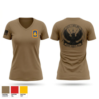 Womens Short Sleeve Vneck Shirt, Bravo 1-7, Army, Teamtime, Team time, sublimation, custom sports apparel, team uniforms, spirit wear, spiritwear, sports uniforms, custom shirts, team store, custom team store, fundraiser sports, apparel fundraiser