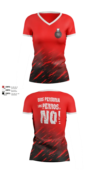 Womens Short Sleeve Vneck Shirt, PERROS DEL MAL, Men's Soccer, Teamtime, Team time, sublimation, custom sports apparel, team uniforms, spirit wear, spiritwear, sports uniforms, custom shirts, team store, custom team store, fundraiser sports, apparel fundraiser