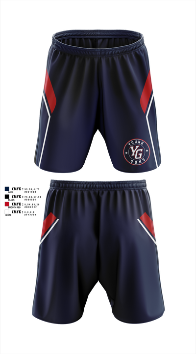 YOUNG GUNS Athletic Shorts With Pockets - 1