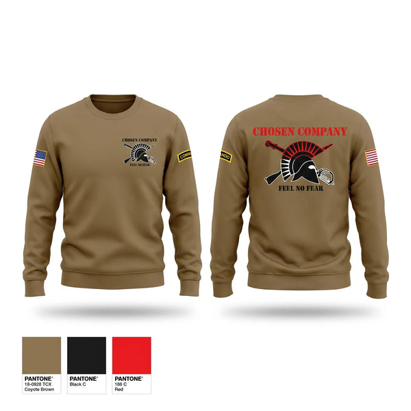 Crew Neck Sweatshirt, Chosen co 1-12 CAV, Army, Teamtime, Team time, sublimation, custom sports apparel, team uniforms, spirit wear, spiritwear, sports uniforms, custom shirts, team store, custom team store, fundraiser sports, apparel fundraiser