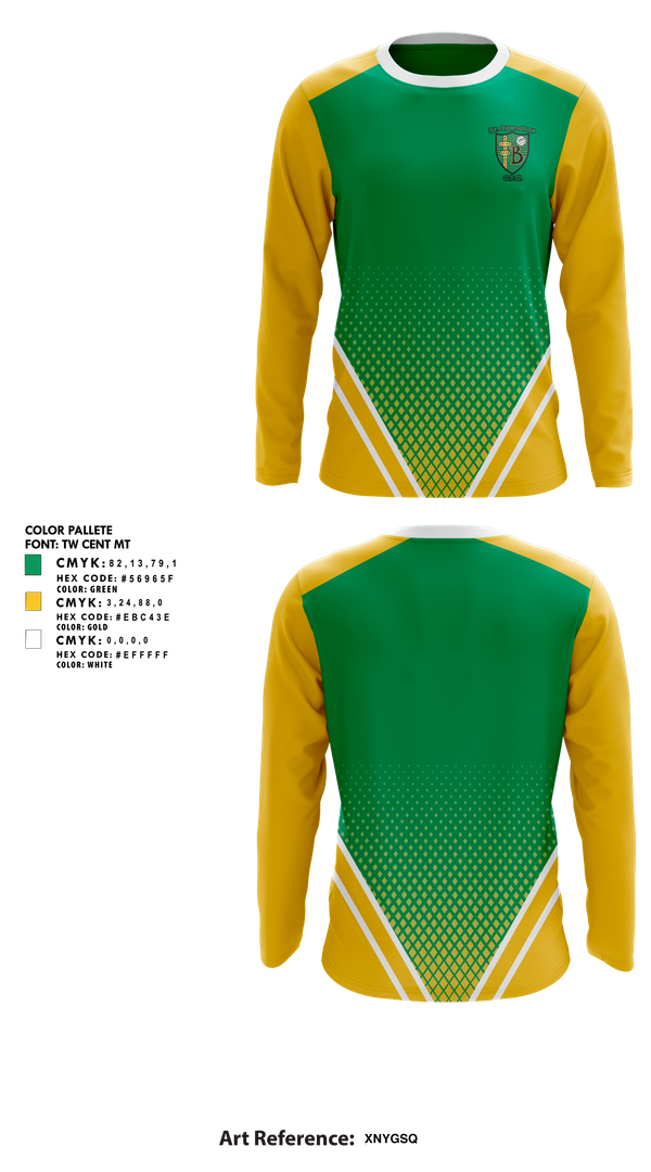 Long Sleeve Performance Shirt, St. Barnabas GFC Football, , Teamtime, Team time, sublimation, custom sports apparel, team uniforms, spirit wear, spiritwear, sports uniforms, custom shirts, team store, custom team store, fundraiser sports, apparel fundraiser