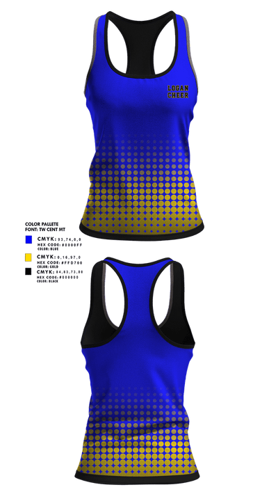 Logan High School 60749009 Tank Top - 2