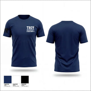 Short Sleeve Performance Shirt, Troy Fire Department Station #4, Fire Department, Teamtime, Team time, sublimation, custom sports apparel, team uniforms, spirit wear, spiritwear, sports uniforms, custom shirts, team store, custom team store, fundraiser sports, apparel fundraiser