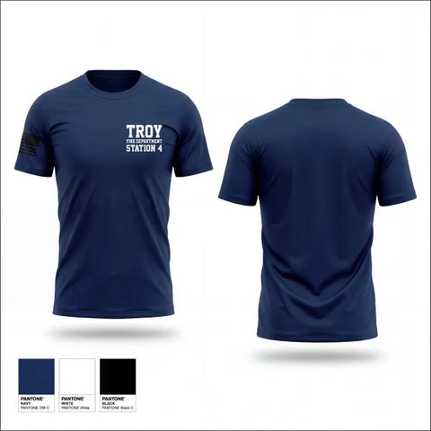 Short Sleeve Performance Shirt, Troy Fire Department Station #4, Fire Department, Teamtime, Team time, sublimation, custom sports apparel, team uniforms, spirit wear, spiritwear, sports uniforms, custom shirts, team store, custom team store, fundraiser sports, apparel fundraiser