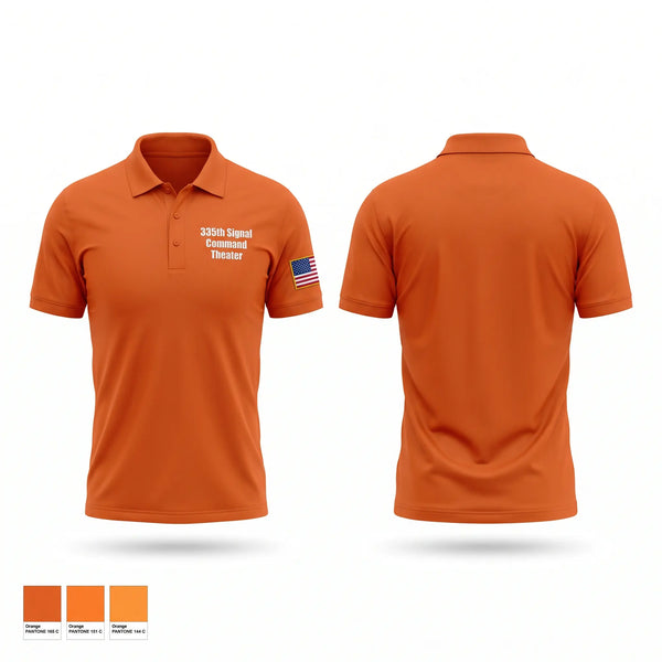 Short Sleeve Performance Polo, 335th Signal Command (Theater), Army, Teamtime, Team time, sublimation, custom sports apparel, team uniforms, spirit wear, spiritwear, sports uniforms, custom shirts, team store, custom team store, fundraiser sports, apparel fundraiser