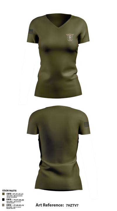 SPECIAL RESPONSE TEAM 32422991 Women's Short Sleeve V-neck Shirt - 1
